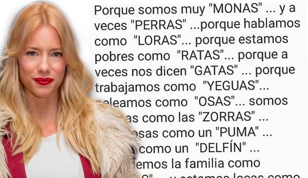 El polémico mensaje de Nicole Neumann por el Día del Animal