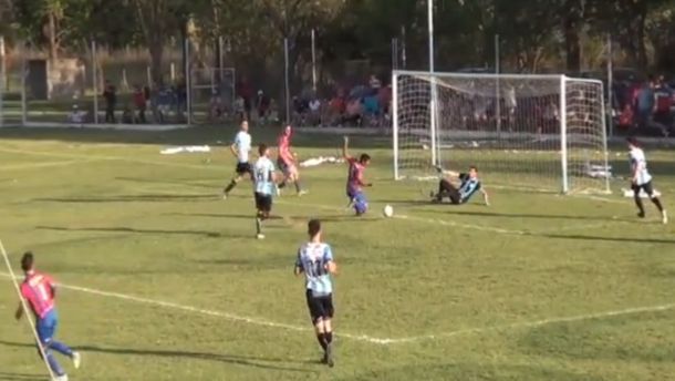 El insólito penal que se cobró en la Liga Rafaelina