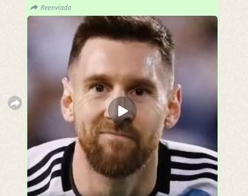 El video de Lionel Messi cantando Feliz Navidad que circula por WhatsApp