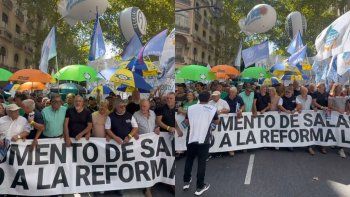 masiva marcha de ate, uom y aceiteros en contra de la reforma laboral masiva marcha de ate, uom y aceiteros en contra de la reforma laboral