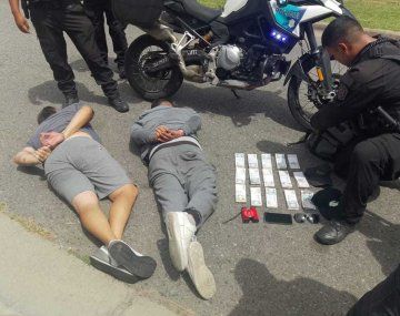 Audaz salidera bancaria: le pincharon una goma