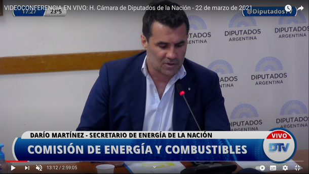 El secretario de Energía expuso en Diputados sobre la Ley de Biocombustibles