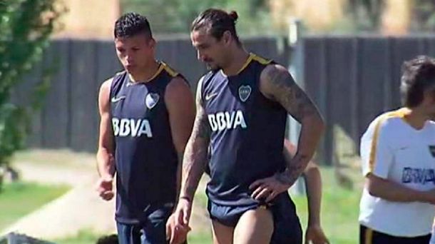 Dolorido, Osvaldo no entrenó y podría perderse el próximo partido