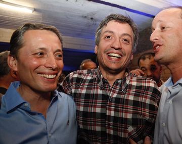 Fernando Gray, Máximo Kirchner y Martín Insaurralde