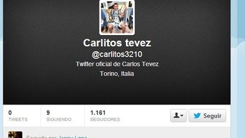 el que faltaba: carlitos tevez ya tiene su cuenta de twitter el que faltaba: carlitos tevez ya tiene su cuenta de twitter
