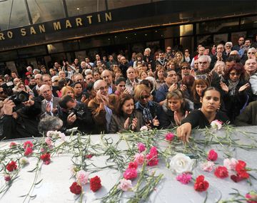 Alfredo Alcón y un último adiós repleto de amigos
