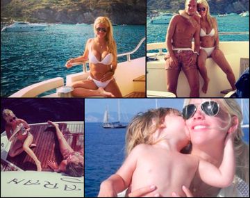 Las lujosas vacaciones de Wanda Nara en Italia
