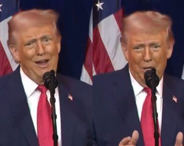 Donald Trump habló despectivamente de los manifestantes opositores a sus intervenciones en Venezuela.