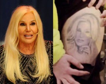 Genialidad: la divertida reacción de Susana Giménez al ver que un fan se tatuó su cara