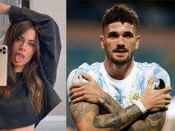 la foto de rodrigo de paul y tini stoessel con otros jugadores de la seleccion la foto de rodrigo de paul y tini stoessel con otros jugadores de la seleccion