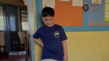 Bastian, el nene accidentado en Pinamar (Captura) Bastian, el nene accidentado en Pinamar (Captura)