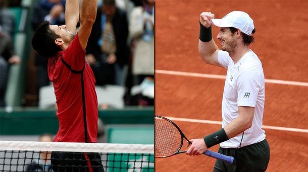 Djokovic irá por su primer título de Roland Garros ante el talentoso Murray