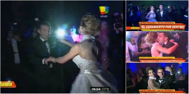 Video: Mirá el festejo íntimo del casamiento de Cinthia Fernández y Matías Defederico