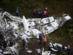 Así quedó el avión de la empresa Lamia Así quedó el avión de la empresa Lamia