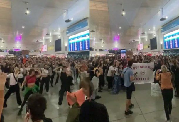 Protesta de estudiantes de la Universidad Nacional de las Artes.