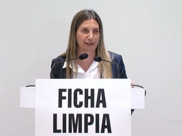 Conferencia de prensa de Silvia Lospennato tras la caída de Ficha Limpia: Asco