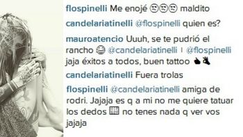 nuevo tatuaje e insolito descargo de cande tinelli: fuera, trolas nuevo tatuaje e insolito descargo de cande tinelli: fuera, trolas