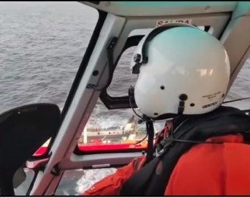 Prefectura evacuó de urgencia a tripulante de un buque pesquero