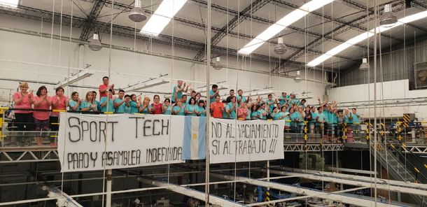 Trabajadores de Sport Tech - Crédito:&nbsp;ctanacional.org