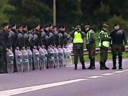 tras dos horas de corte, despejaron la panamericana tras dos horas de corte, despejaron la panamericana