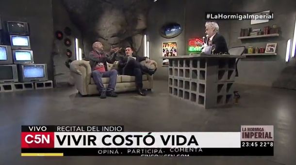 Roberto Pettinato con Paulo Kablan y Fernando Casas en La Hormiga Imperial