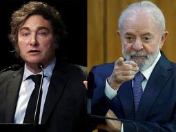 Javier Milei y Lula da Silva. Javier Milei y Lula da Silva.