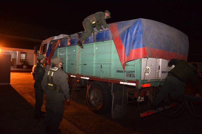 Corrientes: Detienen a un transportista que quiso pasar 29 toneladas de soja de contrabando