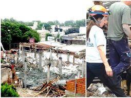 Al menos tres obreros quedaron atrapados Al menos tres obreros quedaron atrapados