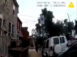 La imagen fue captada por la c&aacute;mara de seguridad del agente en el momento que sucedi&oacute; el crimen.&nbsp;