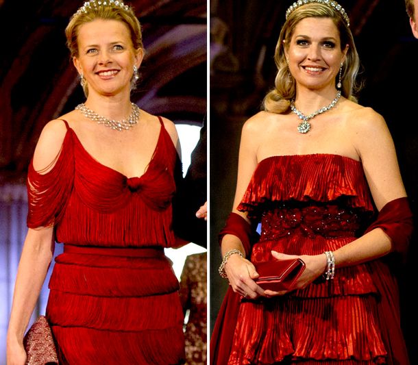 Coincidencias odiosas: la princesa Mabel eligió un vestido similar al de Máxima