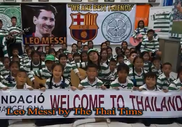 Niños tailandeses le dedicaron una alegre canción a Messi