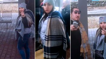 Filmaron a una mujer tratando de robarle la cartera a otra Filmaron a una mujer tratando de robarle la cartera a otra