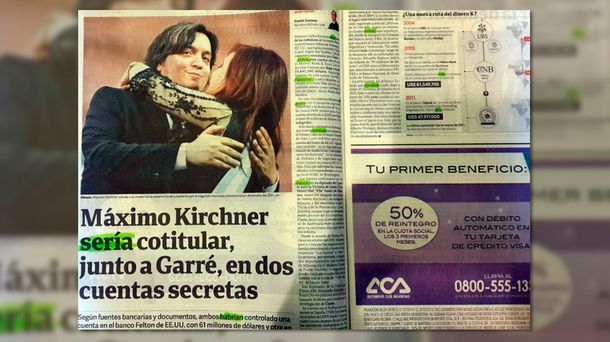 Esta es la nota de Clarín que Máximo Kirchner salió a desmentir