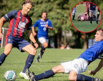 Insólito: Diego Forlán se fracturó tres costillas durante un partido de veteranos