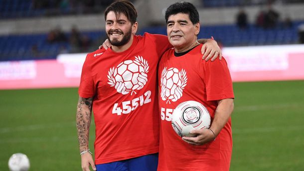 Diego Junior y Diego Maradona