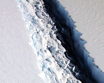 Una grieta en la Antártida que podría convertirse en un inmenso iceberg