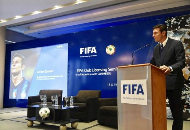 Zanetti asumió en la FIFA - Crédito: @javierzanetti