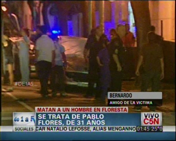 Matan a un hombre en Floresta cuando llegaba a su casa