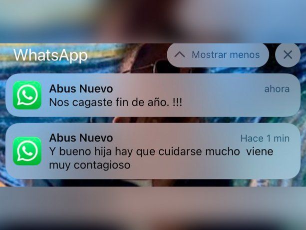 Los desopilantes mensajes de una abuela a su nieta que se contagió Covid-19