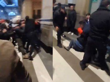 Piñas en Constitución: peleas por cancelaciones y demoras en el Roca