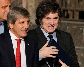 Toto Caputo y Javier Milei