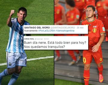 Así viven los famosos el partido ante Bélgica