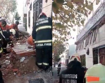 Se derrumbó un balcón en Nueva Pompeya