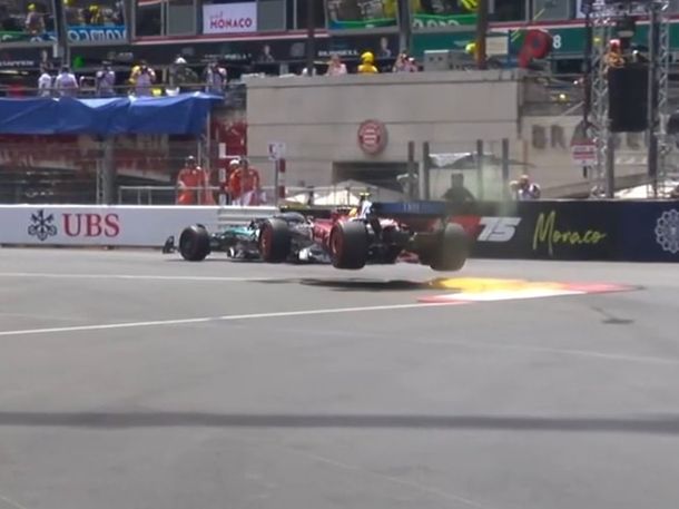 Video: Lewis Hamilton literalmente voló en la FP1 del Gran Premio de Mónaco