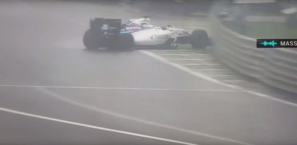 VIDEO: El brasileño Felipe Massa chocó en su tierra natal y dejó la carrera entre lágrimas
