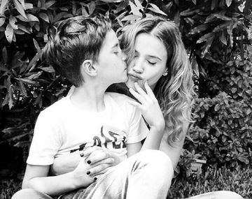 El hijo de Celeste Cid se probó como futbolista