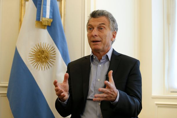 Mauricio Macri en una entrevista