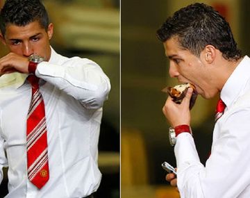 ¿Le alcanza para ser mejor que Messi? Así es un almuerzo de Cristiano Ronaldo