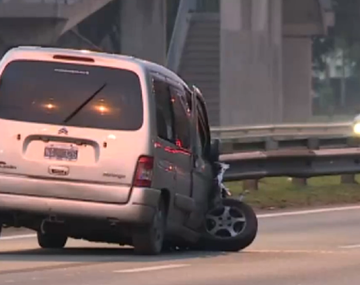 Así fue el choque a contramano en General Paz