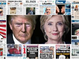 Donald Trump y Hillary Clinton están en las principales portadas de Europa Donald Trump y Hillary Clinton están en las principales portadas de Europa